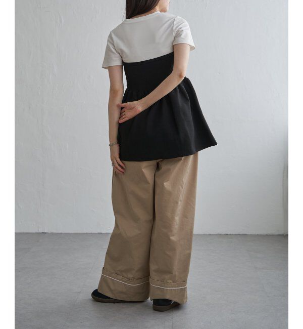 VENCE share style「異素材コンビペプラムプルオーバー」|その他|