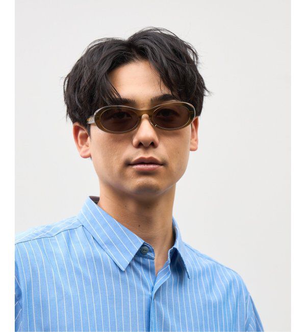  「Zoff｜Knuth Marf オーバル型 サングラス   横長｜カラーレンズ｜UVカット 紫外線対策｜ユニセックス  」|サングラス|