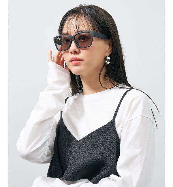  「SUNCUTGlasses/UV100%CUT サングラス カラーレンズ 太縁 紫外線対策 UVカット ユニセックス スポーツ」|サングラス|