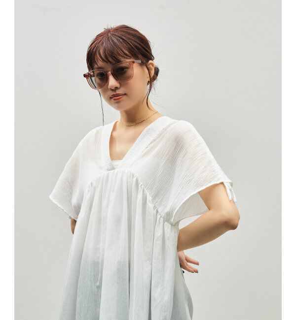  「SUNCUTGlasses/UV100%CUT サングラス ビッグシェイプ  カラーレンズ 紫外線対策 UVカット ユニセックス」|サングラス|
