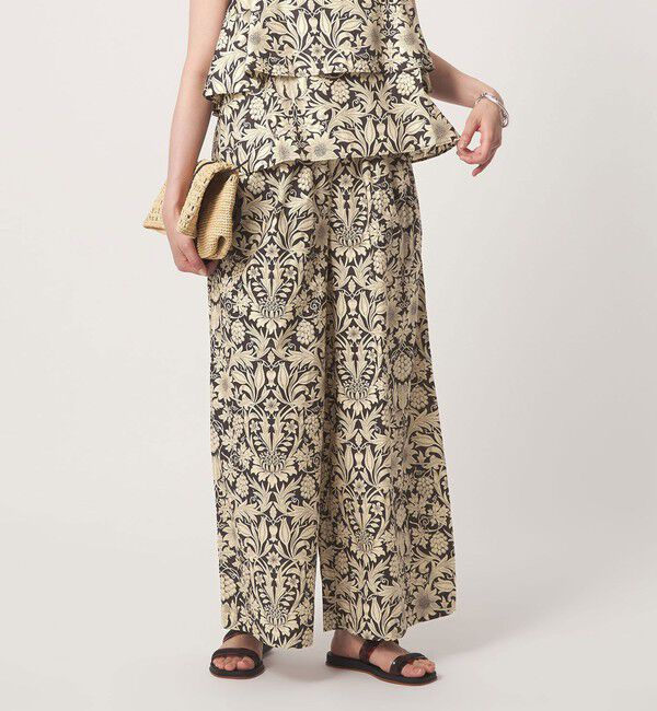 UNITED ARROWS green label relaxing「リバティプリント ワイドパンツ」|その他|DK.BROWN