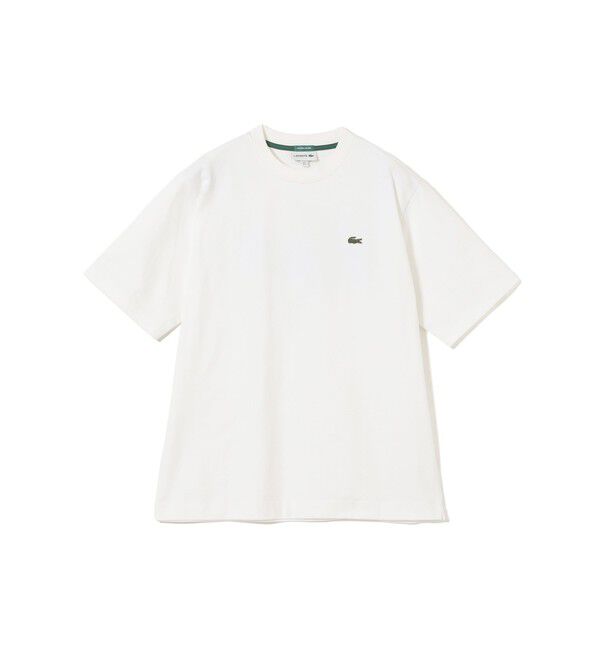 BEAMS「BEAMS｜【別注】LACOSTE / ロゴ Tシャツ｜50周年 別注アイテム｜ヘビー天竺素材｜バックプリント」|Tシャツ・カットソー|