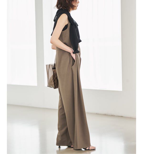 SLOBE IENA「《WEB限定サイズ有り/3サイズ展開》カットオールインワン」|オールインワン|