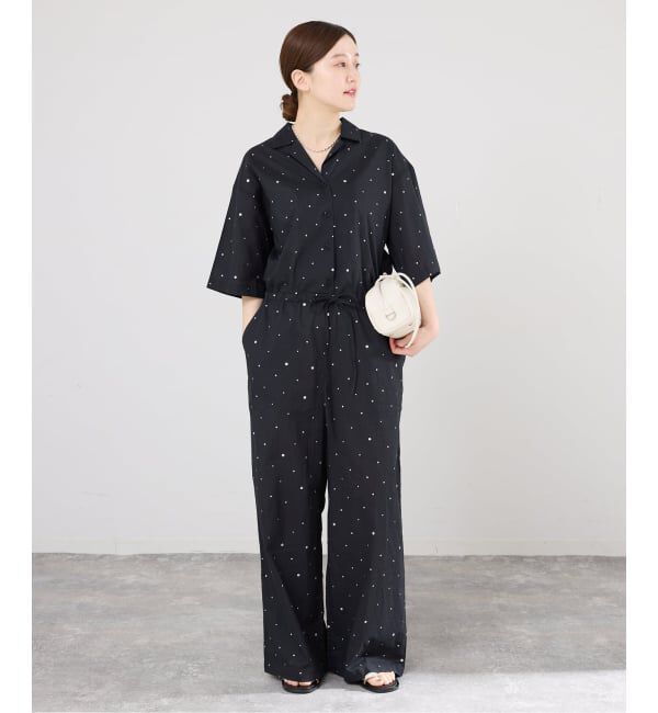 IENA「別注 COUTURE D'ADAM/クチュールドアダム Tiered Jamp suit 26SS-278」|オールインワン|