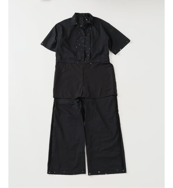 IENA「別注 COUTURE D'ADAM/クチュールドアダム Tiered Jamp suit 26SS-278」|オールインワン|