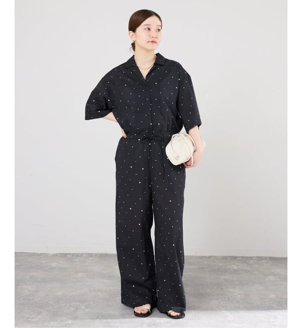 IENA「別注 COUTURE D'ADAM/クチュールドアダム Tiered Jamp suit 26SS-278」|オールインワン|