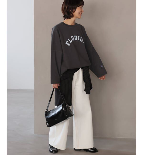 JOURNAL STANDARD relume「別注【Champion/チャンピオン】16s/1 Jersey L/S Bleach Wash：カットソー」|Tシャツ・カットソー|