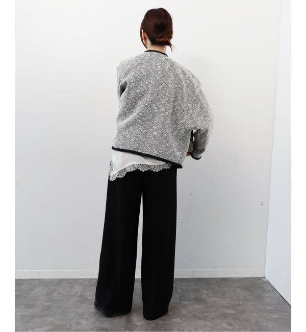 journal standard L'essage「《追加》【一部店舗＆WEB限定】GIOLICATWEED ドルマンジャケット 3」|ノーカラージャケット|