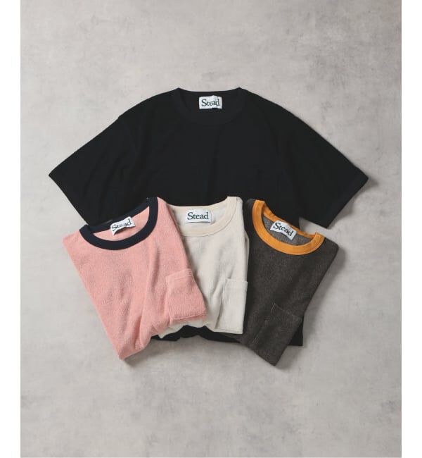 J.S.Homestead「Stead / パイル リンガー ワイド ポケット Tシャツ」|Tシャツ・カットソー|