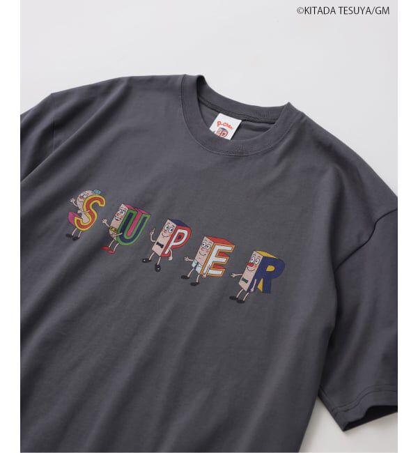JOURNAL STANDARD relume「Pちゃん / アルファベッツ "SUPER"  アルファベット Tシャツ」|Tシャツ・カットソー|