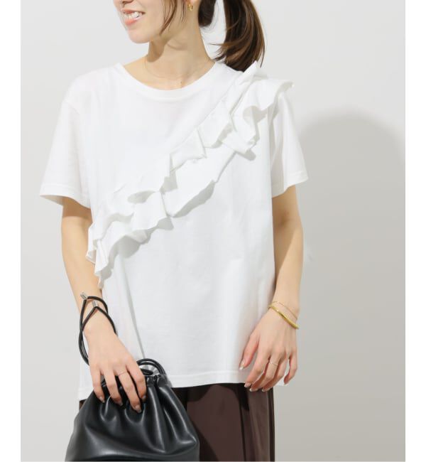 JOURNAL STANDARD relume「《WEB限定追加2》アシンメトリーフリルTEE」|Tシャツ・カットソー|