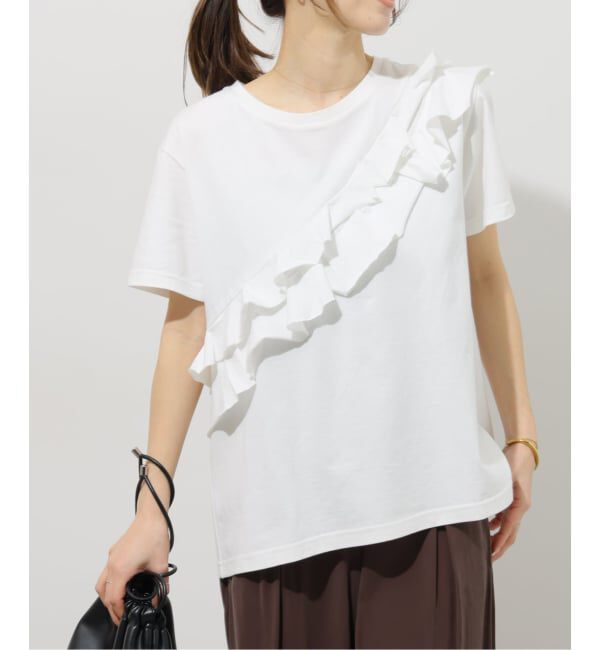 JOURNAL STANDARD relume「《WEB限定追加2》アシンメトリーフリルTEE」|Tシャツ・カットソー|