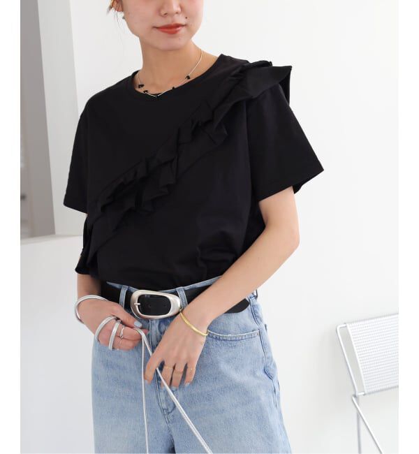JOURNAL STANDARD relume「《WEB限定追加2》アシンメトリーフリルTEE」|Tシャツ・カットソー|