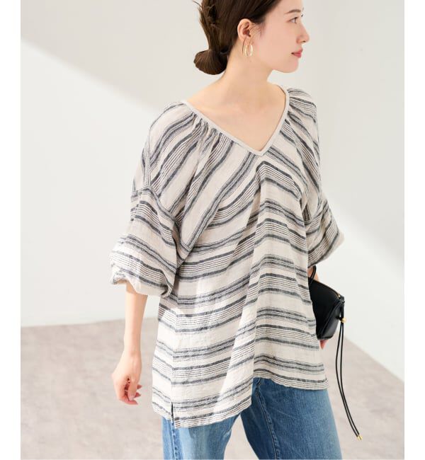 FRAMeWORK「ERIC BERGERE DAMOISEAU STRIPE」|シャツ・ブラウス|