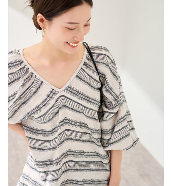 FRAMeWORK「ERIC BERGERE DAMOISEAU STRIPE」|シャツ・ブラウス|