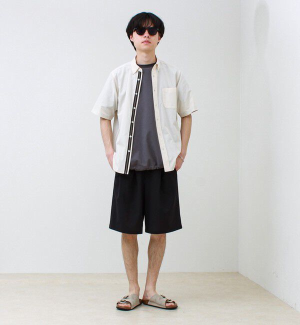 GLOSTER「オーバーフローサッカーニットテープS/Sシャツ」|シャツ・ブラウス|