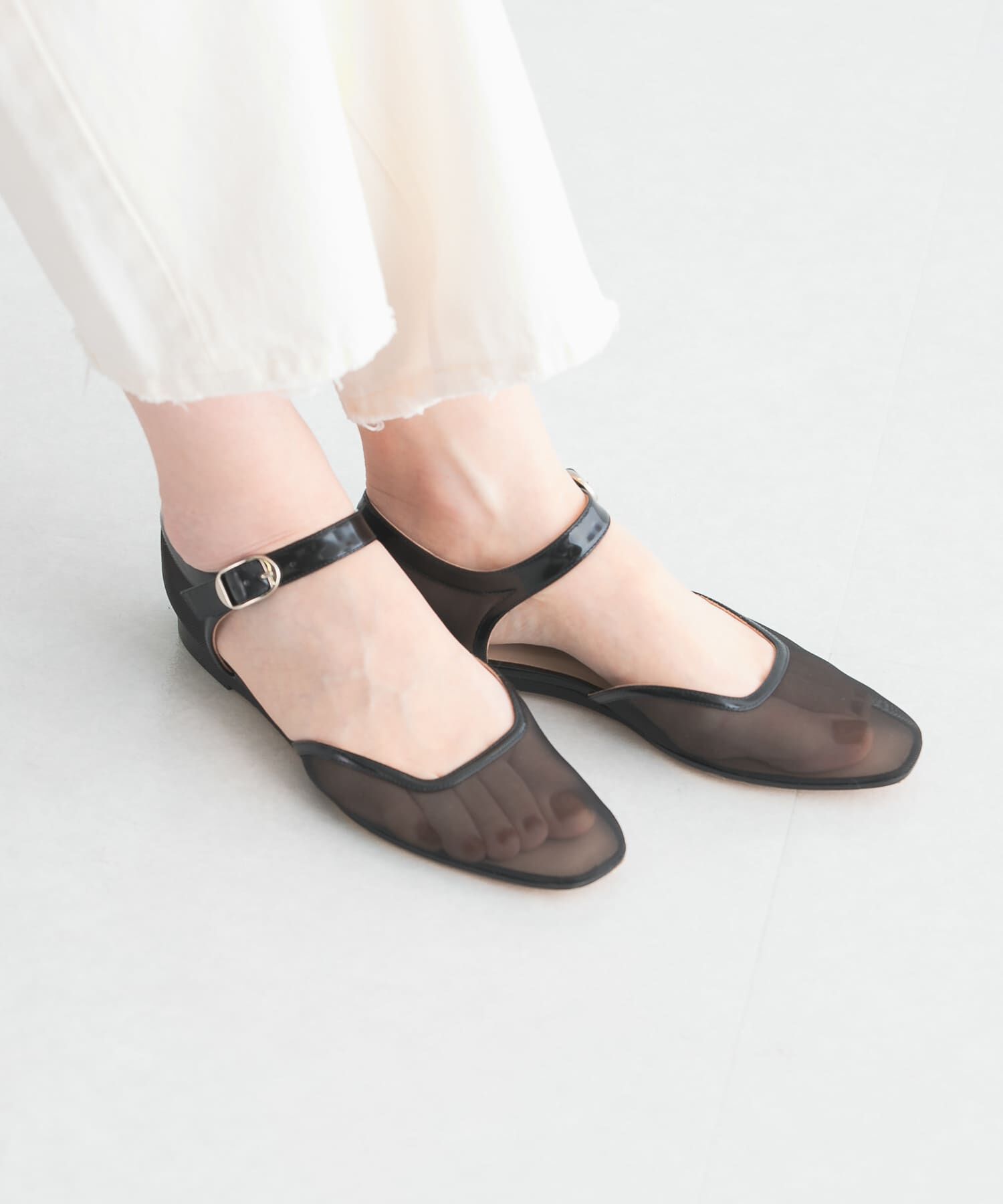 URBAN RESEARCH「LE MONDE BERYL　MARYJANE SANDAL MESH」|サンダル|ブラック