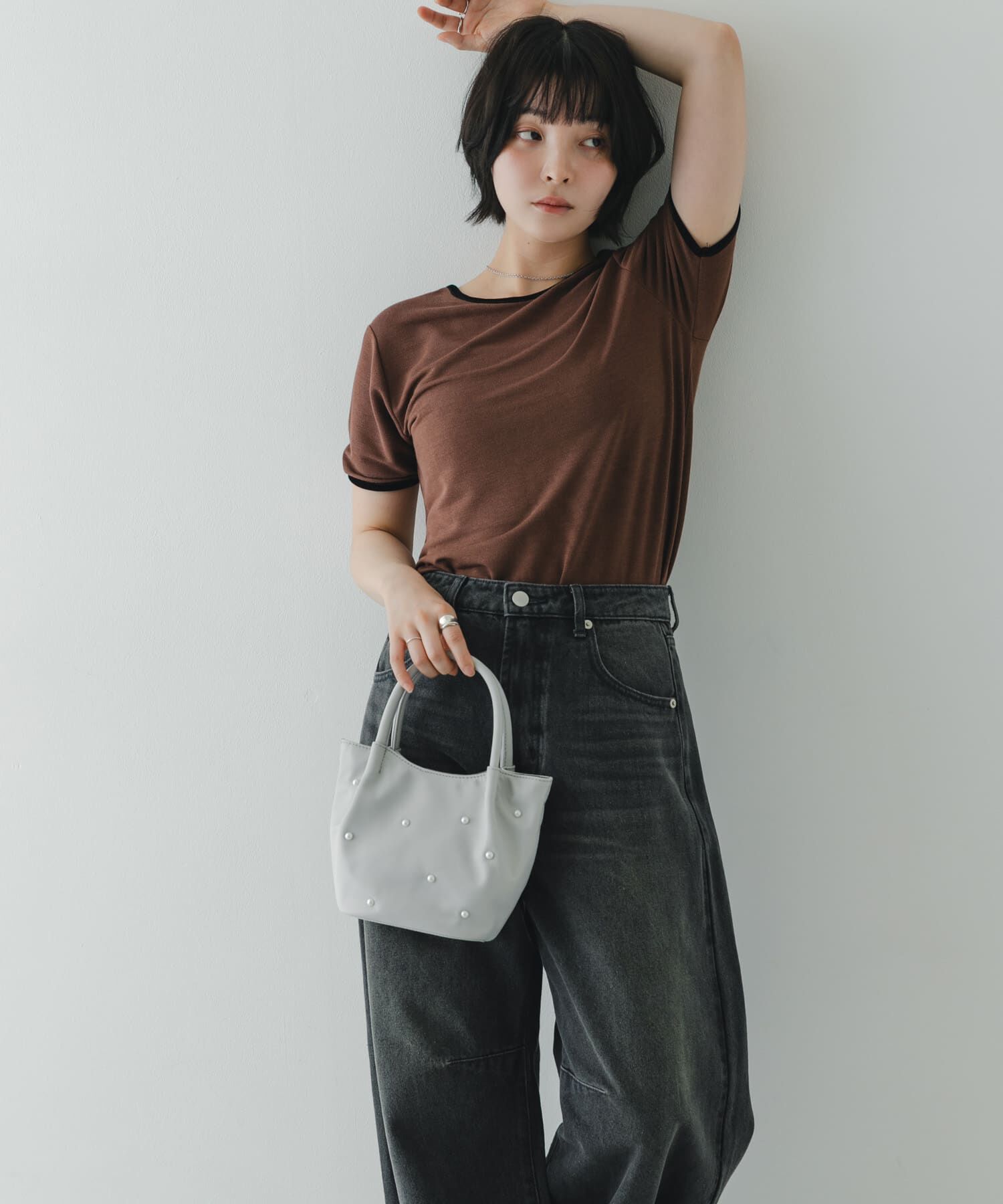 RODE SKO「インバッグ付ミニパールバッグ」|ハンドバッグ|