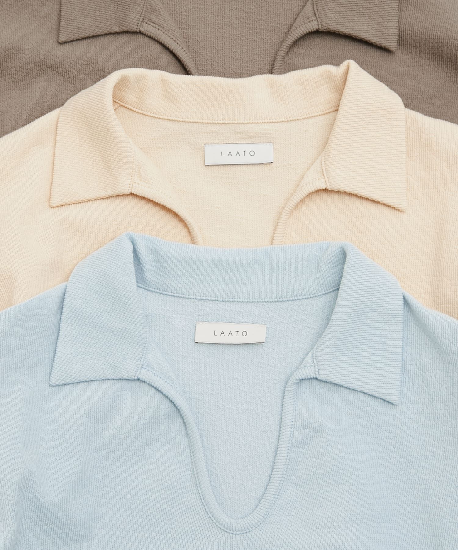 LAATO「open collared tee」|Tシャツ・カットソー|