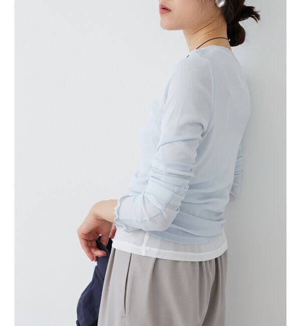 le.coeur blanc「シアークルーネックプルオーバー」|Tシャツ・カットソー|