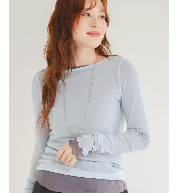 le.coeur blanc「シアークルーネックプルオーバー」|Tシャツ・カットソー|