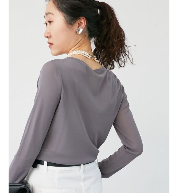 le.coeur blanc「シアークルーネックプルオーバー」|Tシャツ・カットソー|
