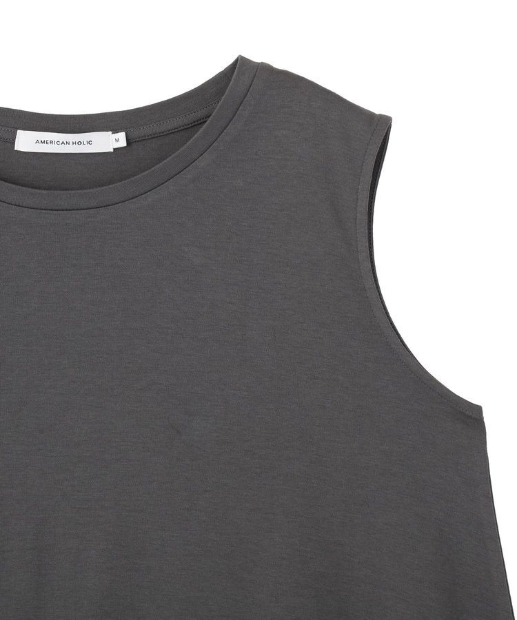 AMERICAN HOLIC「【接触冷感】裾レースノースリーブプルオーバー」|Tシャツ・カットソー|