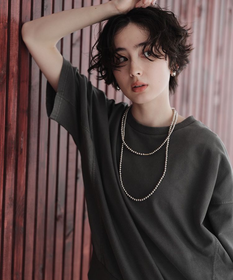 Green Parks「ピグメントドッキングプルオーバー」|Tシャツ・カットソー|