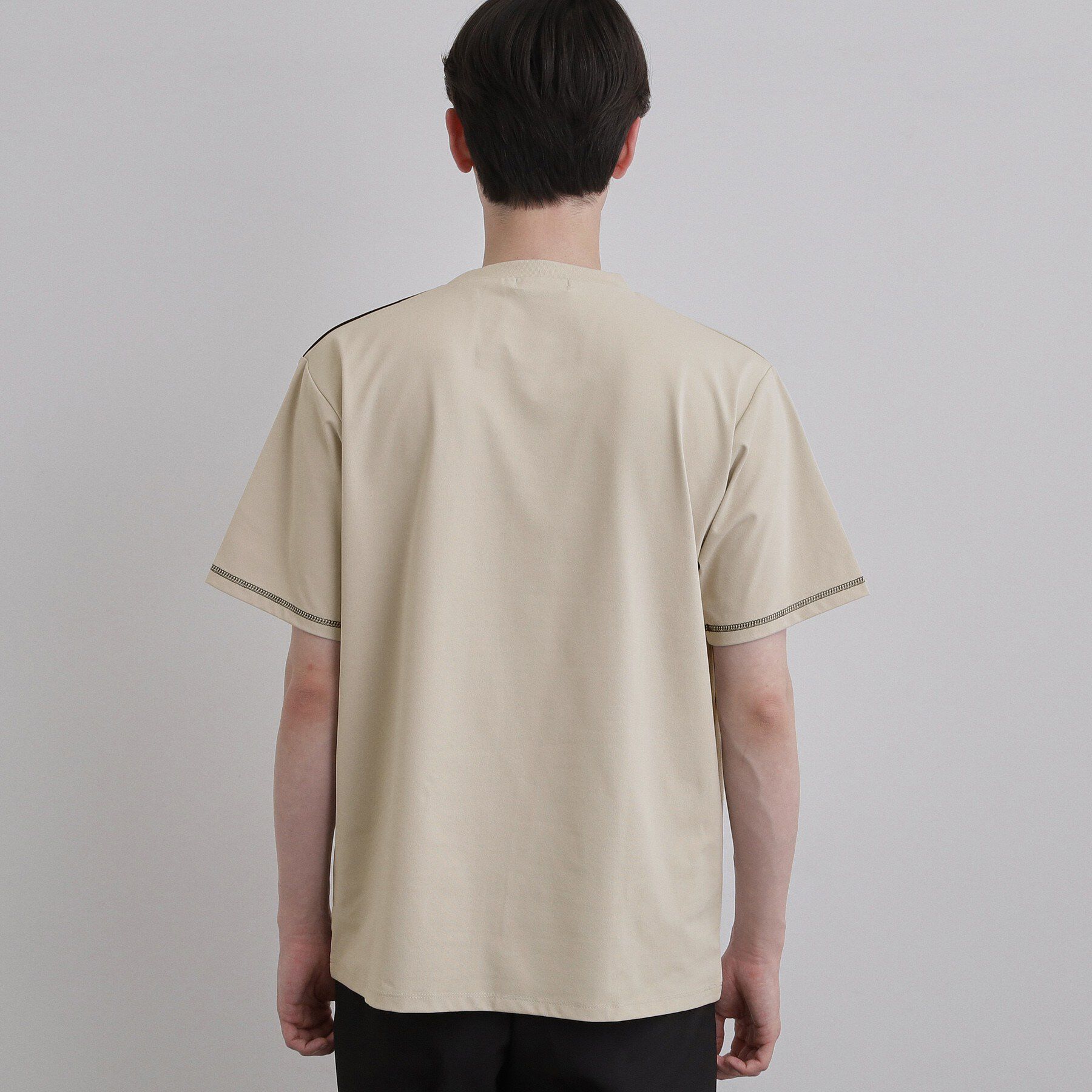 tk.TAKEO KIKUCHI「異素材ブロック切替Tシャツ」|Tシャツ・カットソー|