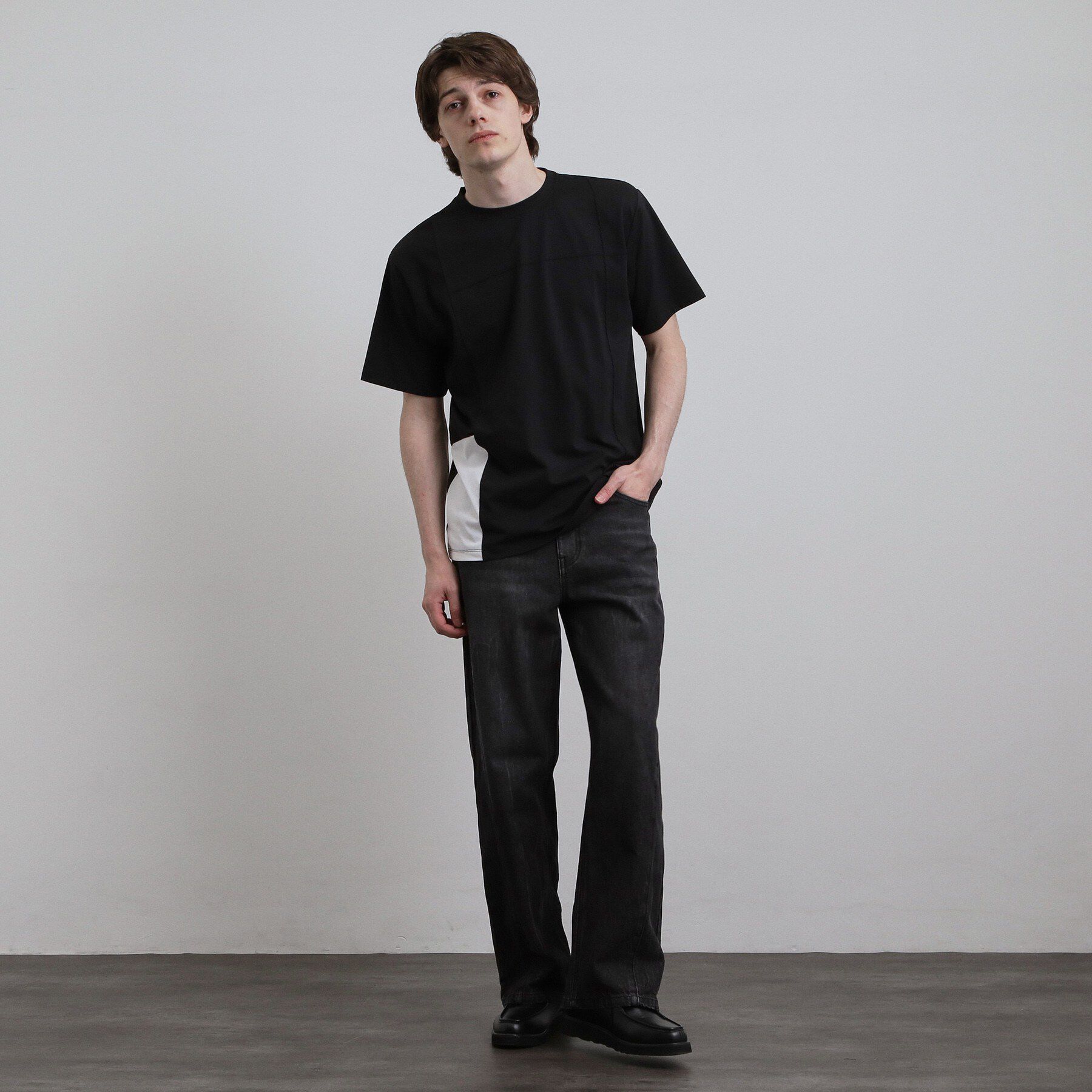 tk.TAKEO KIKUCHI「ダッシュライン切替Tシャツ」|Tシャツ・カットソー|