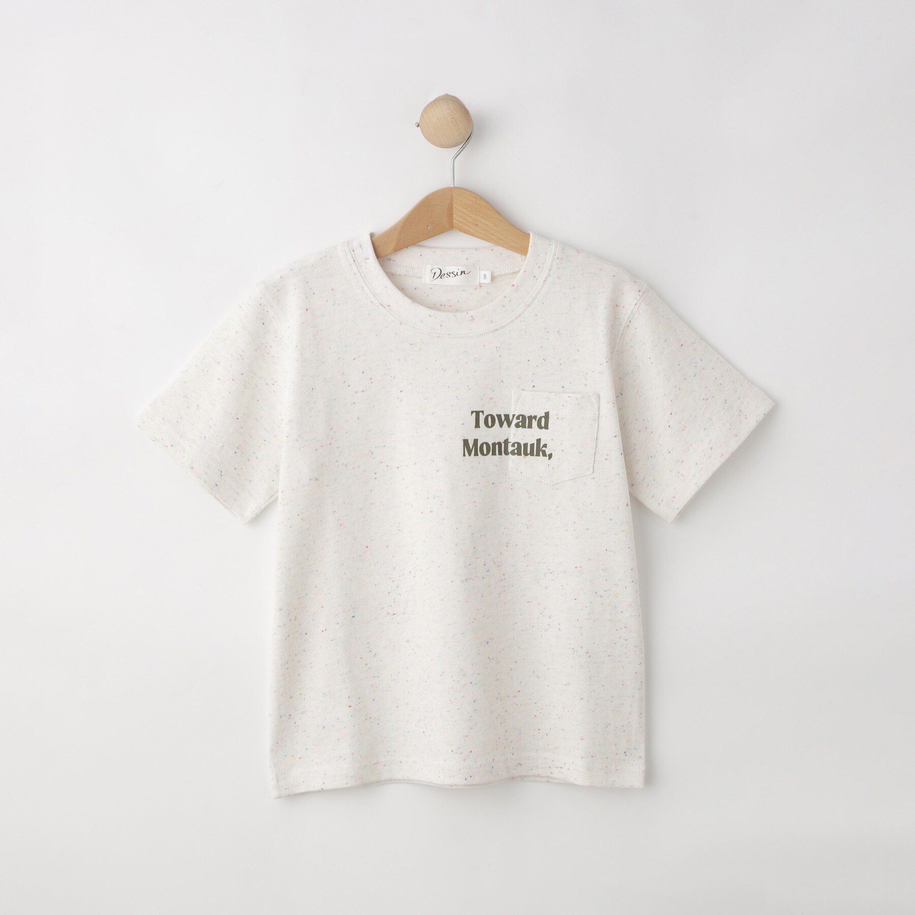Dessin「ネップ天竺／ポケットTシャツ」|Tシャツ・カットソー|ホワイト(002)