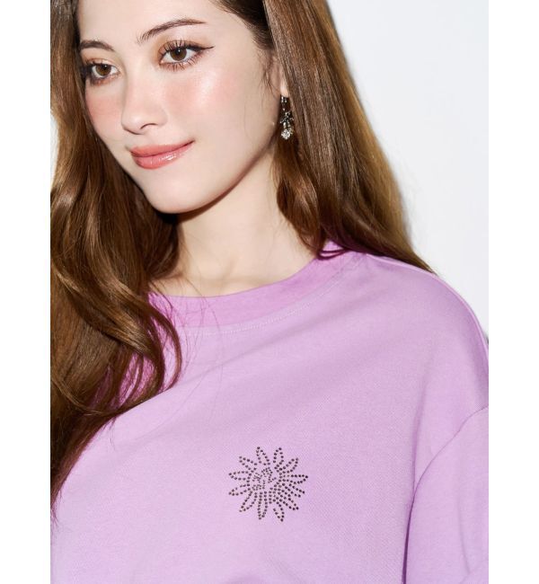 EVRIS「ラインストーングラフィック BIG Tシャツ」|Tシャツ・カットソー|