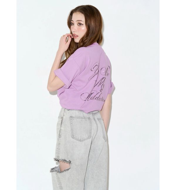 EVRIS「ラインストーングラフィック BIG Tシャツ」|Tシャツ・カットソー|
