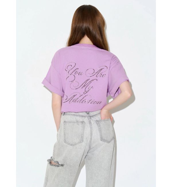 EVRIS「ラインストーングラフィック BIG Tシャツ」|Tシャツ・カットソー|