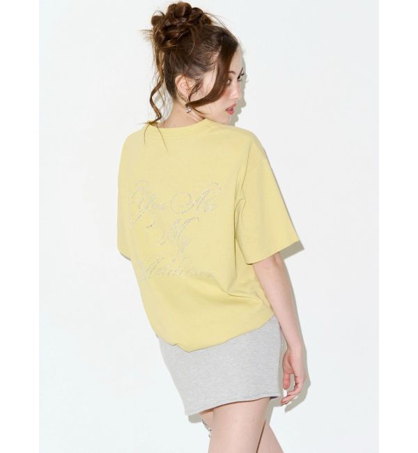 EVRIS「ラインストーングラフィック BIG Tシャツ」|Tシャツ・カットソー|