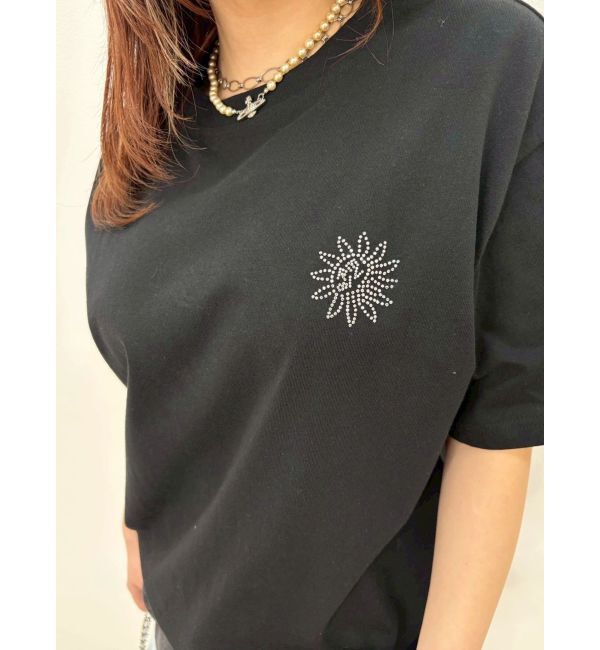 EVRIS「ラインストーングラフィック BIG Tシャツ」|Tシャツ・カットソー|