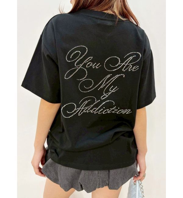 EVRIS「ラインストーングラフィック BIG Tシャツ」|Tシャツ・カットソー|