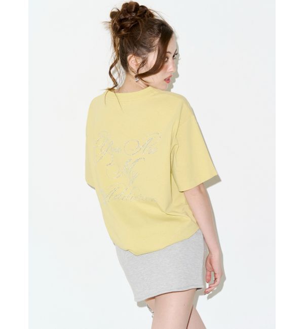 EVRIS「ラインストーングラフィック BIG Tシャツ」|Tシャツ・カットソー|