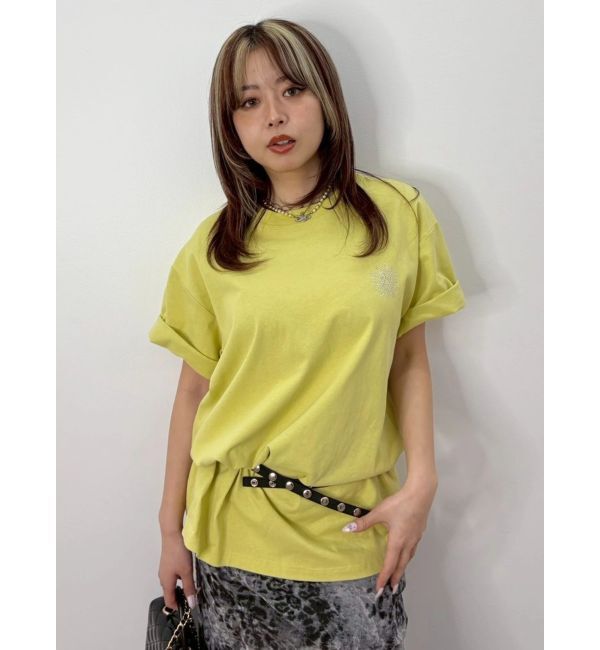 EVRIS「ラインストーングラフィック BIG Tシャツ」|Tシャツ・カットソー|