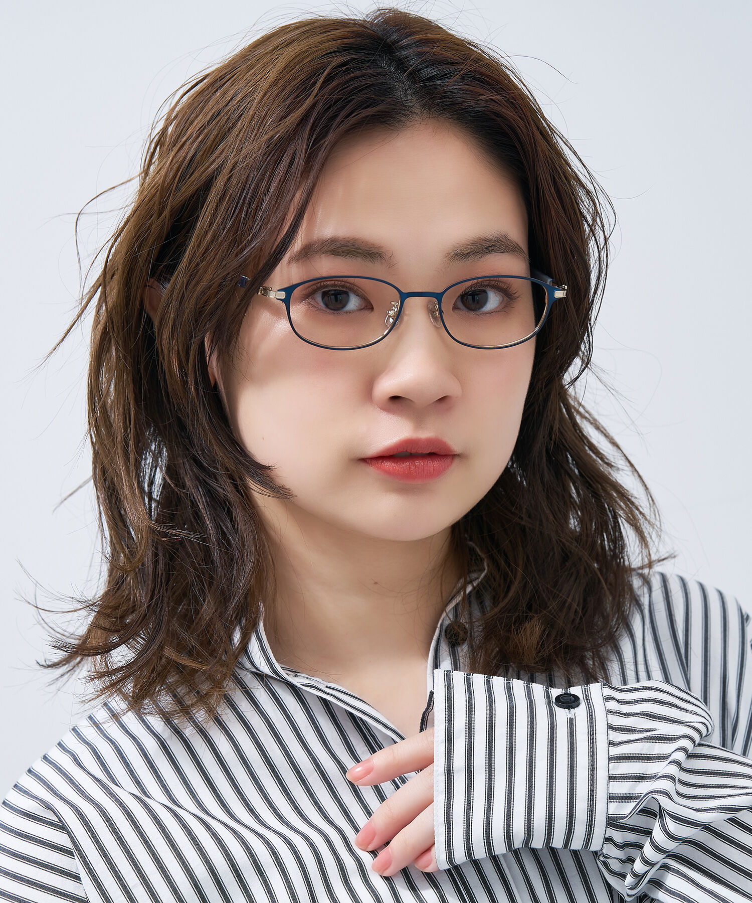  「Disney Collection created by Zoff &rdquo;PASTEL&rdquo; ミッキーマウス メガネ くすみパステルカラー ﾚﾝｽﾞ交換券付」|メガネ|ネイビー3