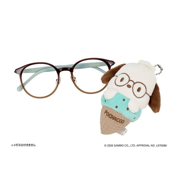  「Zoff｜POCHACCO マスコットクリーナー | メガネ・サングラス拭き クリーナー キーホルダー チャーム」|サングラス|