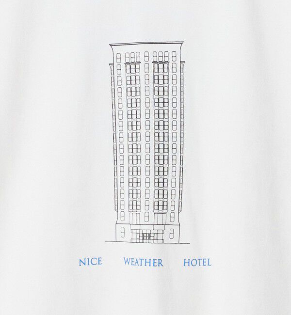 NICE WEATHER「＜NICE WEATHER＞ホテルプリント Tシャツ」|Tシャツ・カットソー|