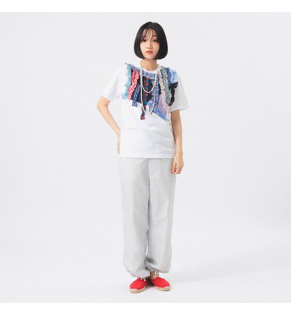 BEAMSBOY「【別注】TORI-TO / 縦フリル Ｔシャツ」|Tシャツ・カットソー|