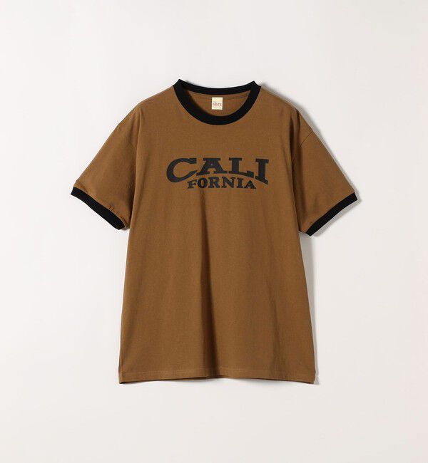 SHIPS any「【SHIPS any別注】THE KNiTS:〈洗濯機可能〉ロゴ プリント リンガー TEE」|Tシャツ・カットソー|