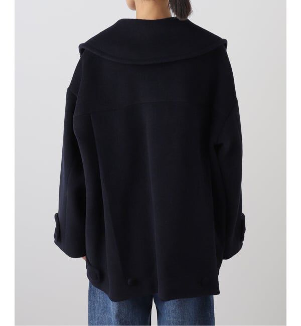 IENA LA BOUCLE「IENA LA BOUCLE パイルウールヘリンボンPコート」|ピーコート|