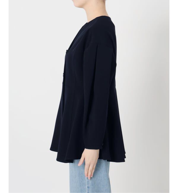 IENA「&NAVY ジョーゼットペプラムブラウス」|シャツ・ブラウス|