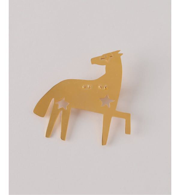 VERMEIL par iena「《WEB限定》MERCEDES SALAZAR メルセデス サラザール Horse Brooch HOUSE BROOCH」|ブローチ・コサージュ|