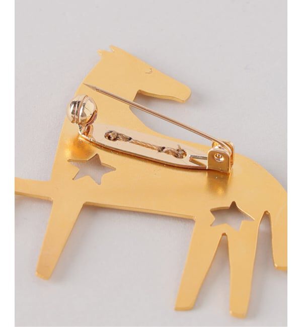 VERMEIL par iena「《WEB限定》MERCEDES SALAZAR メルセデス サラザール Horse Brooch HOUSE BROOCH」|ブローチ・コサージュ|