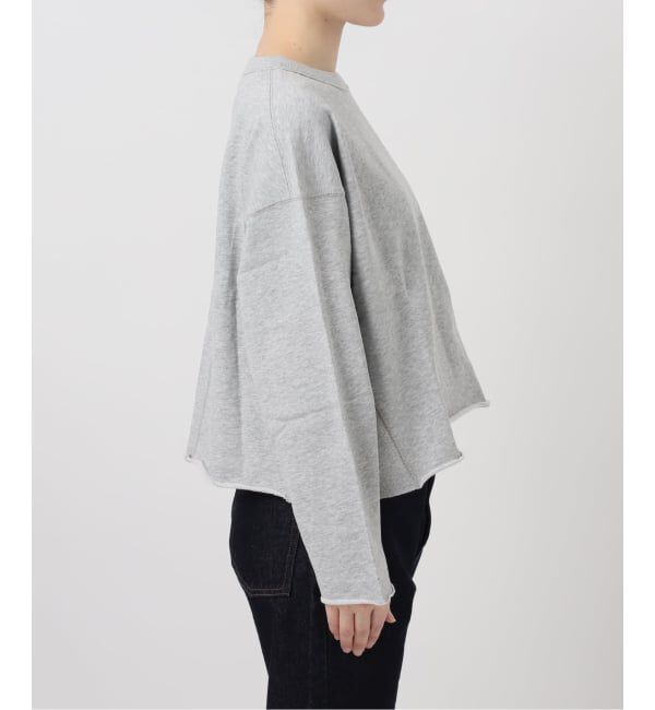 SLOBE IENA「ミニ裏毛カットオフショートプルオーバー」|Tシャツ・カットソー|