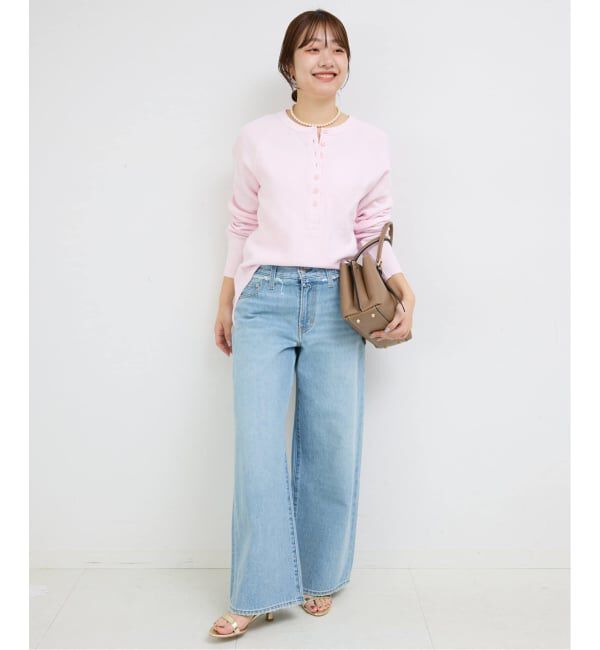 SLOBE IENA「《WEB限定/追加2》Wフェイスジャージヘンリープルオーバー」|Tシャツ・カットソー|